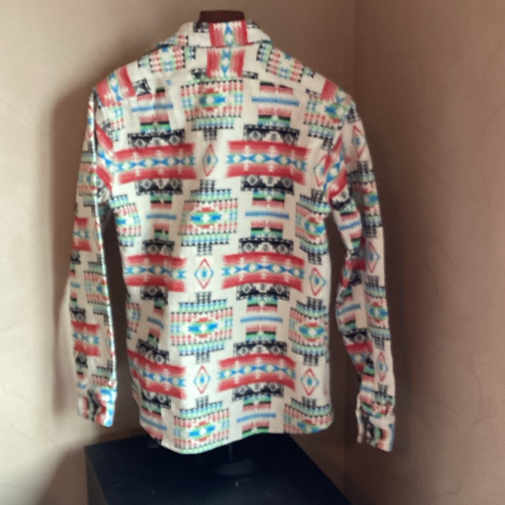 Gustin Multicolor Pattern Shirt Jacket - image 3
